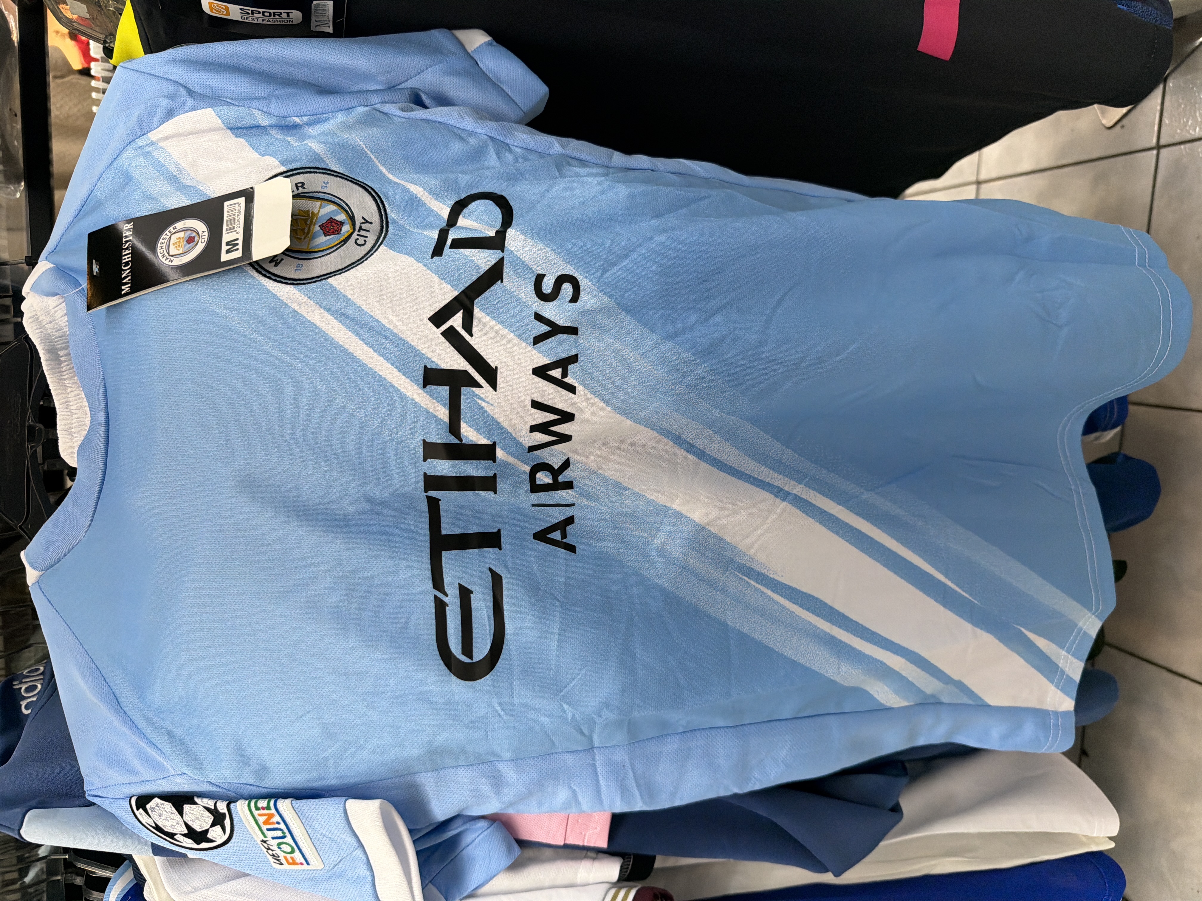 Manchester city franja atravesada